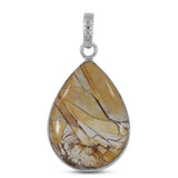 925 Silver Brecciated Mookaite Pendant