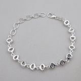 Herkimer Diamond Silver Bracelet