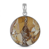 925 Silver Brecciated Mookaite Pendant