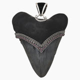 Megalodon Shark Tooth Silver Pendants