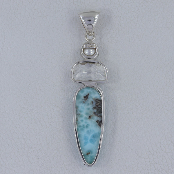 Larimar 925 Silver Pendant