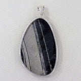 Picasso Jasper Gemstone Silver Pendant