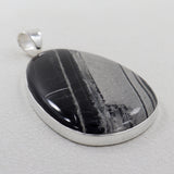 Picasso Jasper Gemstone Silver Pendant