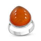 Carnelian 925 Sterling Silver Ring