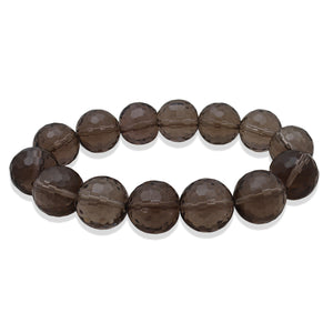 Natural Smoky Quartz Beads Bracelet