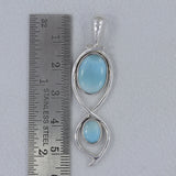 925 Silver Rainbow Calsilica Pendant