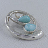 Pink Opal 925 Silver Pendant