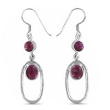 Tourmaline Silver Earrings