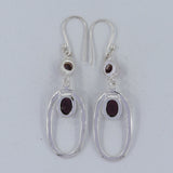 Tourmaline Silver Earrings