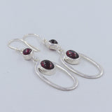 Tourmaline Silver Earrings