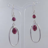 Tourmaline Silver Earrings