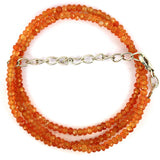 4 mm Fire Opal Beads Necklace