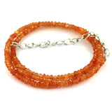 4 mm Fire Opal Beads Necklace