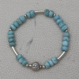 Natural Larimar Beads Bracelet