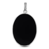 Black Onyx 925 Sterling Silver Pendant