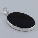 Black Onyx 925 Sterling Silver Pendant