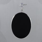 Black Onyx 925 Sterling Silver Pendant