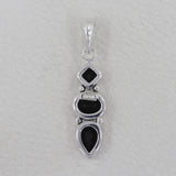 925 Sterling Silver Black Onyx Pendant