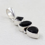 925 Sterling Silver Black Onyx Pendant