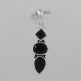 925 Sterling Silver Black Onyx Pendant