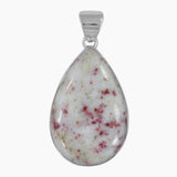 Natural Thulite Gemstone Silver Pendants