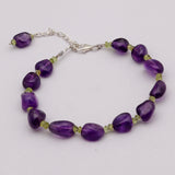 Natural Amethyst Beads Jewelry Set