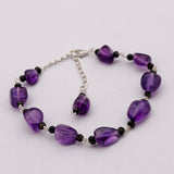 Natural Amethyst Beads Bracelet