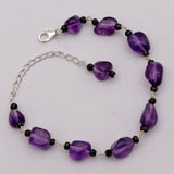 Natural Amethyst Beads Bracelet