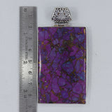 Purple Turquoise Silver Pendant