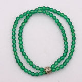 Natural Green Onyx Beads Bracelet