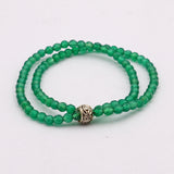 Natural Green Onyx Beads Bracelet