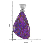 Purple Turquoise Silver Pendant