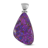 Purple Turquoise Silver Pendant