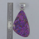 Purple Turquoise Silver Pendant