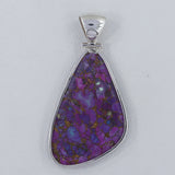 Purple Turquoise Silver Pendant