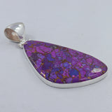 Purple Turquoise Silver Pendant