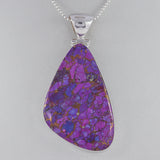 Purple Turquoise Silver Pendant