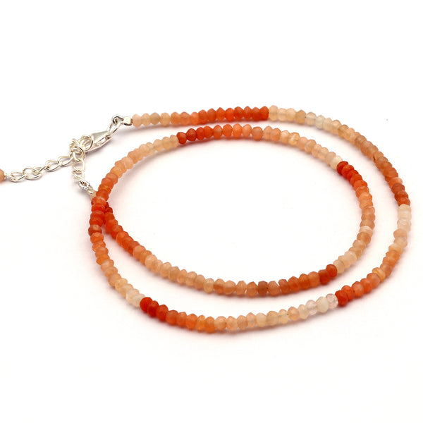 Pink Moonstone Beads Necklace