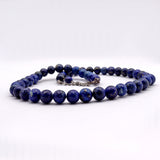 Lapis Lazuli Gemstone Beads 925 Silver Necklace