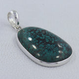 Tibetan Turquoise 925 Sterling Silver Pendant