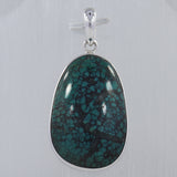 Tibetan Turquoise 925 Sterling Silver Pendant