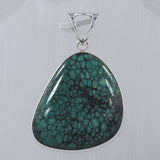 Tibetan Turquoise 925 Sterling Silver Pendant