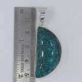 Tibetan Turquoise 925 Sterling Silver Pendant