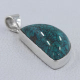 Tibetan Turquoise 925 Sterling Silver Pendant