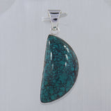 Tibetan Turquoise 925 Sterling Silver Pendant