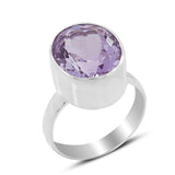 Pink Amethyst 925 Sterling Silver Ring