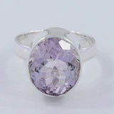 Pink Amethyst 925 Sterling Silver Ring