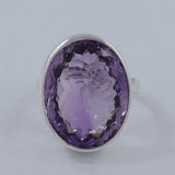 Purple Amethyst Sterling Silver Ring