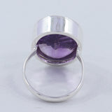 Purple Amethyst Sterling Silver Ring