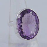 Purple Amethyst Sterling Silver Ring